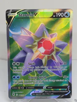 Pokemon Starmie V 166/189 Full Art Ultra Rare Holo Astral Radiance - Image 1