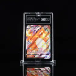 2020 POKEMON SWORD & SHIELD DARKNESS ABLAZE #020 FULL ART/CHARIZARD VMAX TAG 10 - Image 1
