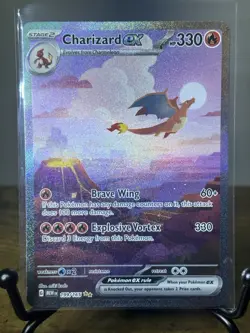 Pokemon TCG Scarlet & Violet Charizard EX 199/165 Special Illustration Rare Mint - Image 1