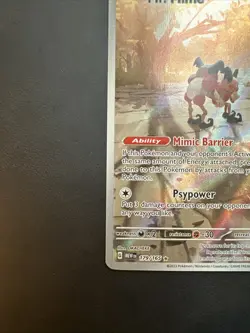 Pokemon TCG Mr. Mime 179/165 Scarlet & Violet 151 Illustration Rare Near Mint - Image 4