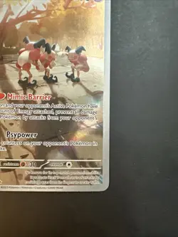 Pokemon TCG Mr. Mime 179/165 Scarlet & Violet 151 Illustration Rare Near Mint - Image 5