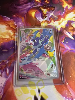 Pokemon First Partner Illustration Collection Popplio Black Star Full Art #045 - Image 1