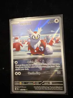 Pokemon TCG Mega Evolutions Delibird 152/132 Illustration Rare Card - Image 1