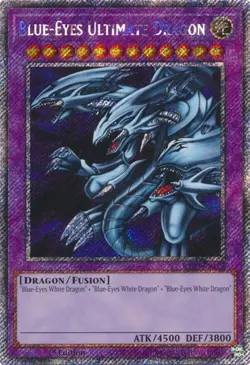 Blue-Eyes Ultimate Dragon (Platinum Secret Rare) RA03-EN178 1st Edition Yugioh - Image 1
