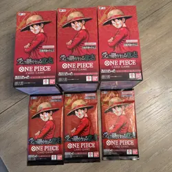 3 Boxes of One Piece Card Game Carrying on His Will OP13 Lot of 75 booster packs - Image 2