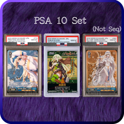 PSA 10 Weiss Schwarz Priestess , Sword Maiden Signed & Winner Prize Set of 3 - Image 1