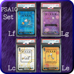 PSA 10 Weiss Schwarz PIXAR Luxo Jr. 028 Lf Lg Lc Le Set of 4 Holo Japanese 2022 - Image 1
