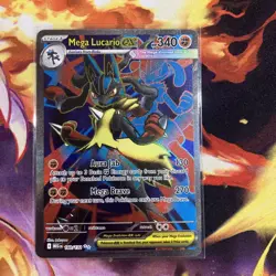 Pokemon TCG Mega Lucario EX 160/132 Ultra Rare Holo NM Mega Evolutions Full Art - Image 1