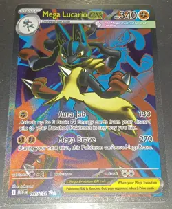 Pokemon TCG Mega Lucario EX 160/132 Ultra Rare Holo NM Mega Evolutions Full Art - Image 1