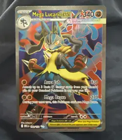 Pokemon TCG Mega Lucario EX 160/132 Ultra Rare Holo NM Mega Evolutions Full Art - Image 1