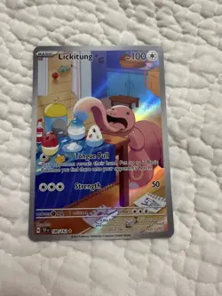 Pokemon Card - Lickitung Temporal Forces 180/162 Holo Illustration Rare - Image 1