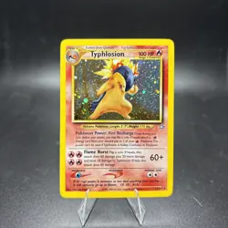 SWIRL Typhlosion 17/111 - Neo Genesis Unlimited Holo - Pokemon Card NM/LP - Image 1