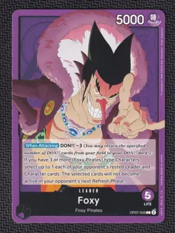 Foxy L OP07-059 ENGLISH ONE PIECE Card Game 500 Years in Future NM - Image 1