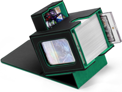 MTG Commander Deck Box with Dual Commander Display, Patented Card Deck Box Fits - Image 1