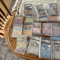 Huge Lot Graded Pokemon Journey Together And Ex Mag Cards Must See - Image 5