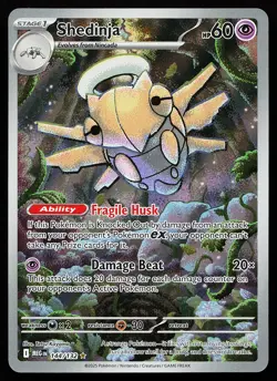 Shedinja 144/132 Holo Illustration Rare Mega Evolution Pokemon Card - Image 1