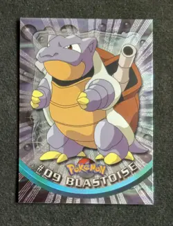 2000 Topps Pokemon TV Animation Series Blastoise #9 Foil Card - Image 3