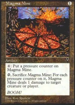 4x Magma Mine Light Play, English Visions MTG Magic - Image 1