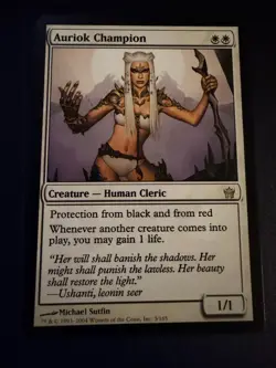 MTG Magic Auriok Champion Fifth Dawn Regular Rare NM - Image 1