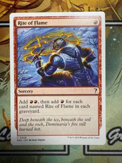 Rite of Flame (White Border) :Mystery Booster 2 (Non-Foil), #0059 - Image 1