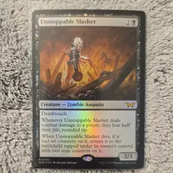 MTG FOIL Unstoppable Slasher(#119) - Duskmourn: House of Horror #119 - Image 1