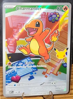 Charmander 038 Pokemon First Partner Illustration Rare Promo 30th Anniversary NM - Image 1