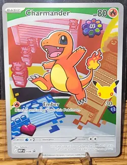 Charmander 038 Pokemon First Partner Illustration Rare Promo 30th Anniversary NM - Image 2