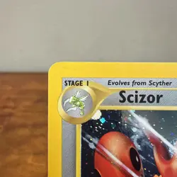 Scizor 10/75 1st Edition | Neo Discovery | Holo Pokemon Card NM Swirl - Image 2