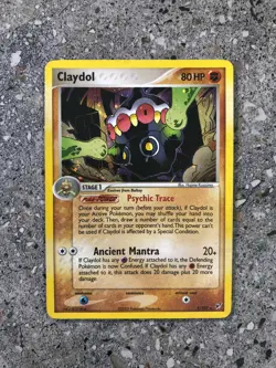 Pokemon TCG Cards Claydol 5/107 Deoxys Rare Holo BLEED Misprint EXC - Image 1