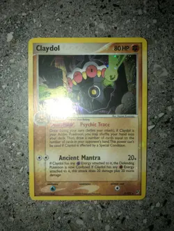Pokemon TCG Cards Claydol 5/107 Deoxys Rare Holo BLEED Misprint EXC - Image 2
