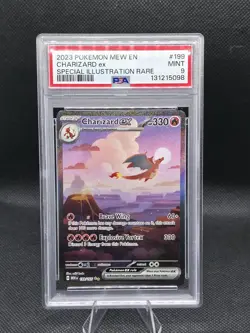 2023 POKEMON MEW EN-151 SPECIAL ILLUSTRATION RARE #199 CHARIZARD EX PSA 9 - Image 2