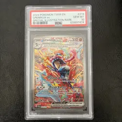 2024 Pokemon TWN EN GRENINJA EX Special ILLUSTRATION RARE 214/167 PSA 10 - Image 1