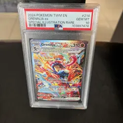 2024 Pokemon TWN EN GRENINJA EX Special ILLUSTRATION RARE 214/167 PSA 10 - Image 4