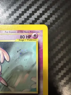 Pokemon Espeon Neo Discovery 1/75 Holo Rare 1st Edition English - Image 3