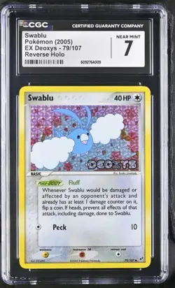 SEQUENTIAL CGC 7 SWABLU 79 CGC 6.5 ALTARIA 1 DEOXYS REVERSE HOLO POKEMON - Image 2