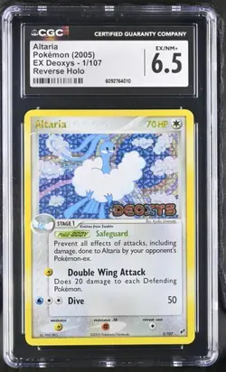 SEQUENTIAL CGC 7 SWABLU 79 CGC 6.5 ALTARIA 1 DEOXYS REVERSE HOLO POKEMON - Image 4