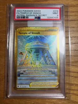PM - 2022 - POKEMON SWSH - ASTRAL RADIANCE - #214 - TEMPLE OF SINNOH - PSA 9 - Image 1