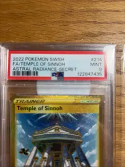 PM - 2022 - POKEMON SWSH - ASTRAL RADIANCE - #214 - TEMPLE OF SINNOH - PSA 9 - Image 3