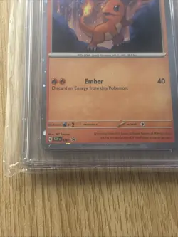 Pokemon Black Star Promo Charmander SVP047 151 Poster Galaxy Swirl PSA 9 Slab - Image 3