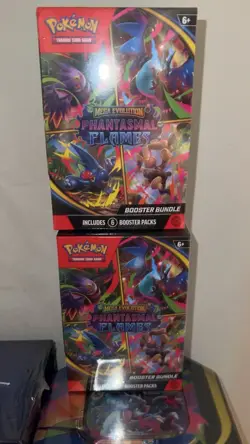 Pokemon TCG Mega Evolution Phantasmal Flames Booster Bundle Lot Of 2 SEALED - Image 1