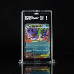 2025 POKEMON PHANTASMAL FLAMES #056/094 MEGA GENGAR EX DOUBLE RARE TAG 9 - Image 1