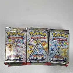 Pokemon TCG Scarlet & Violet Prismatic Evolutions 18 OPENED packs - Image 2