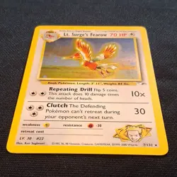 Lt. Surge's Fearow - (NM) Gym Heroes Holo 7/132 2000 English Pokemon TCG - Image 2