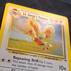 Lt. Surge's Fearow - (NM) Gym Heroes Holo 7/132 2000 English Pokemon TCG - Image 3