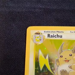 Raichu - (LP) Fossil Holo 14/62 English Pokemon TCG - Image 5