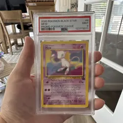 PSA 9 Mew 08/53 Black Star Wotc Promo Pokemon League Pokemon 2000 - Image 1