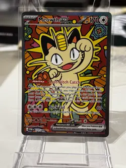 Meowth ex SIR Special Illustration Rare 121/088 Pokemon Perfect Order NM - Image 1