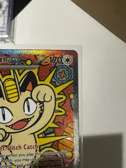 Meowth ex SIR Special Illustration Rare 121/088 Pokemon Perfect Order NM - Image 3