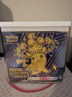 Pokemon TCG: Surging Sparks Elite Trainer Box ETB SV08 - Case Included! - Image 1