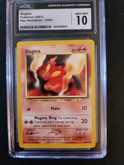 CGC 10 Gem Mint 10 Pokemon TCG Slugma Neo Revelation 53/64 - Image 2